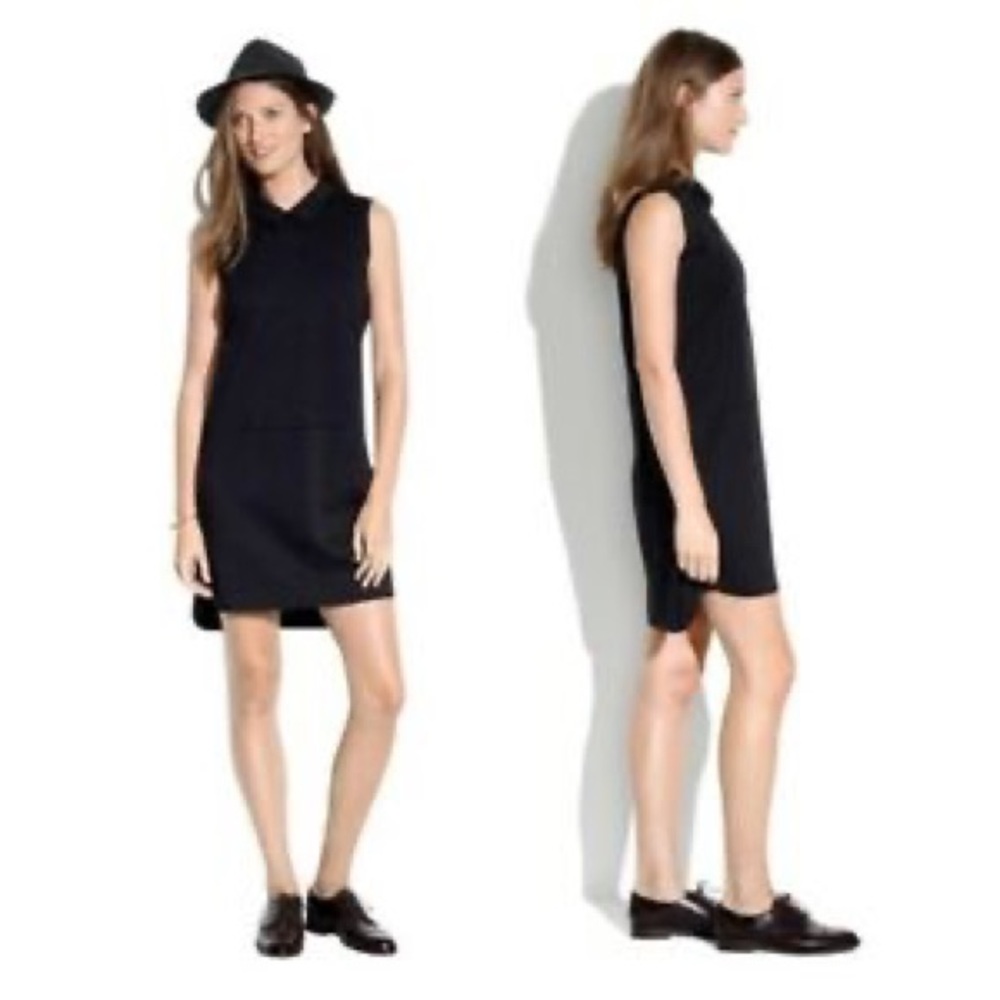 Madewell Sleeveless collar back dress